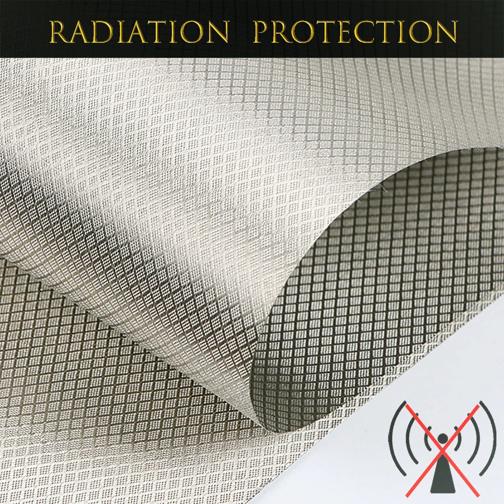 Faraday RFID Shielding Fabric Block WiFi/RF Anti-radiation Conductive Copper/Nickel EMF Protection Cloth Silver Color