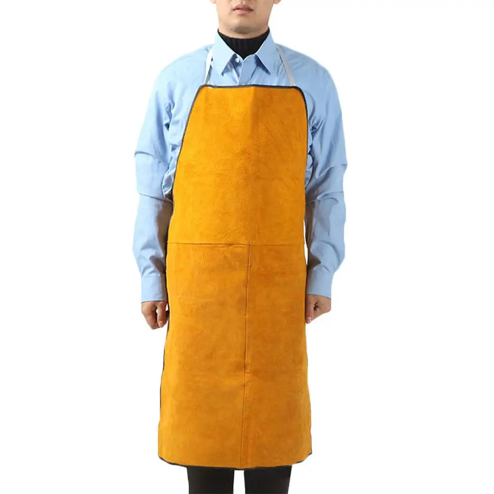 Leather Welder Apron Heavy Duty Flame Retardant Welding Work Apron.