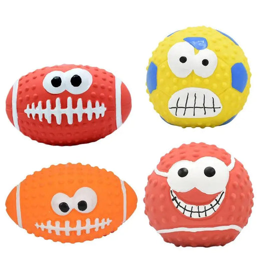 Squeaky Dog Ball For Puppies, Teething Chew