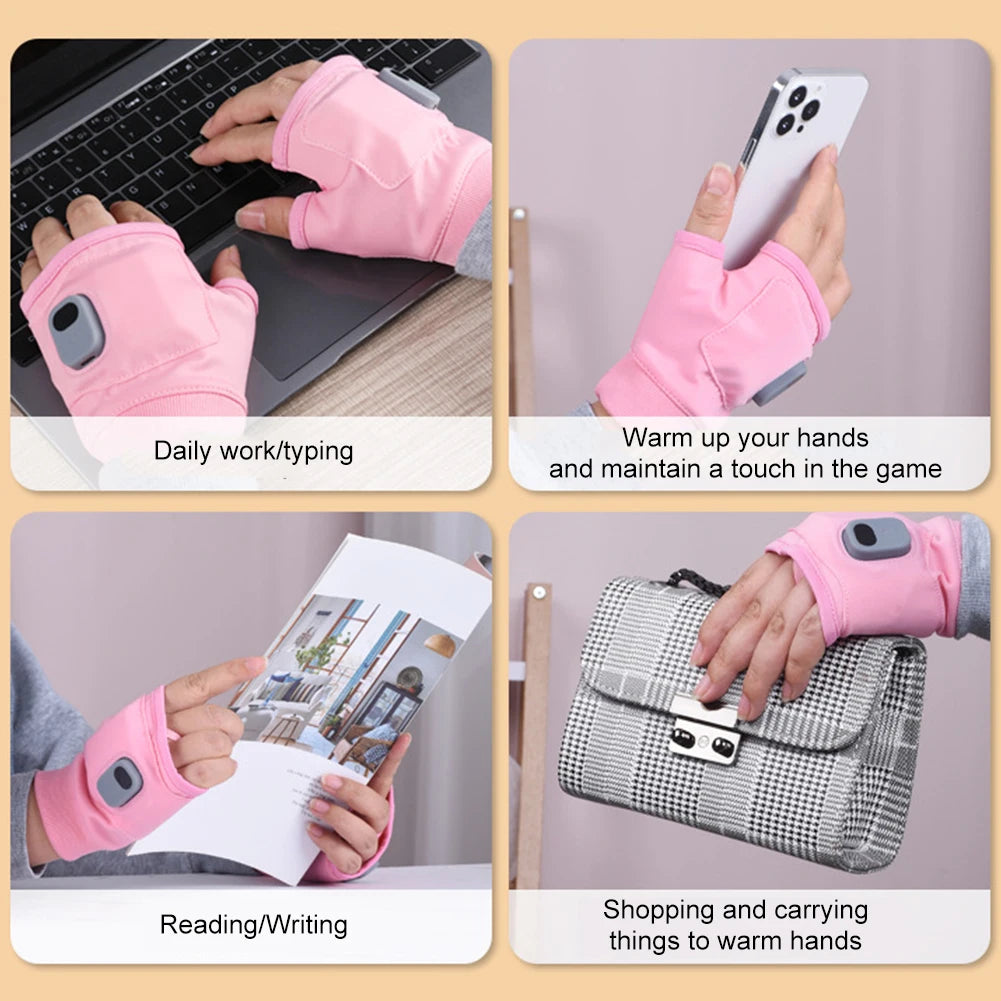 Rechargeable Heated Gloves Fingerless