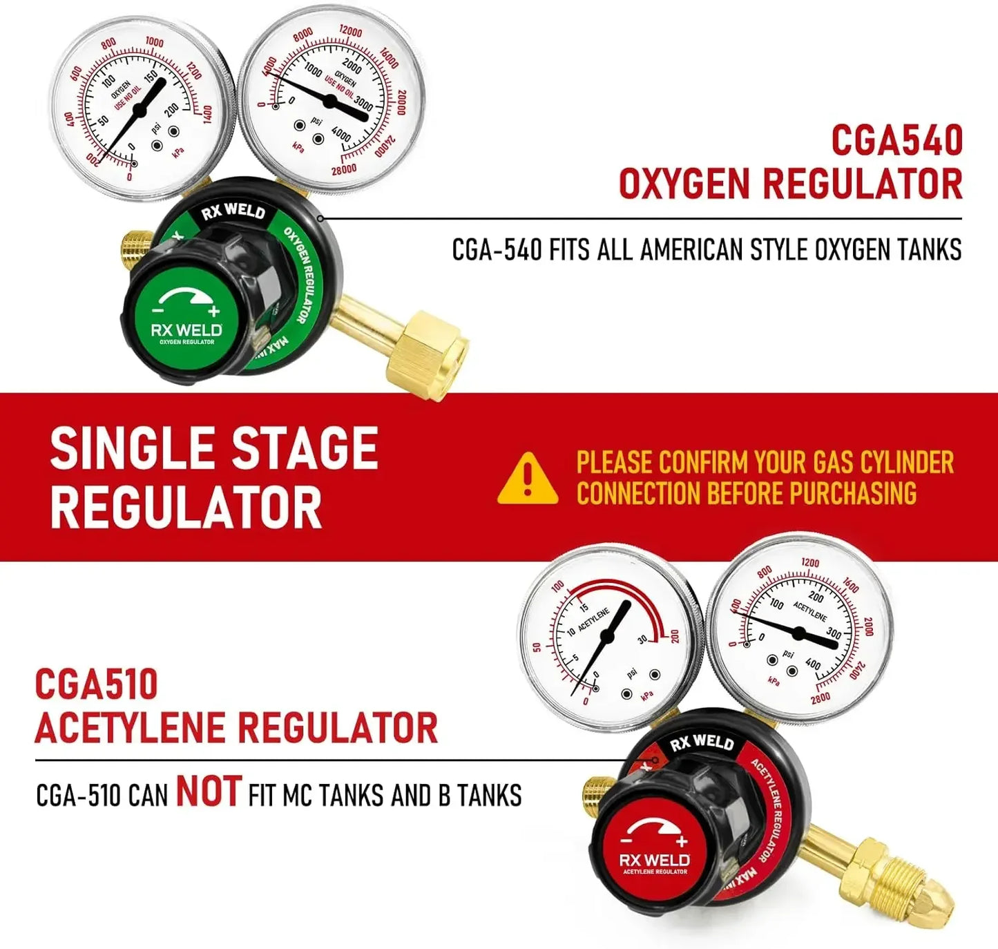 Oxygen Acetylene Torch Kit Gas Cutting Welding Kit Portable Oxy Brazing Welder Tool Set with Check Valves