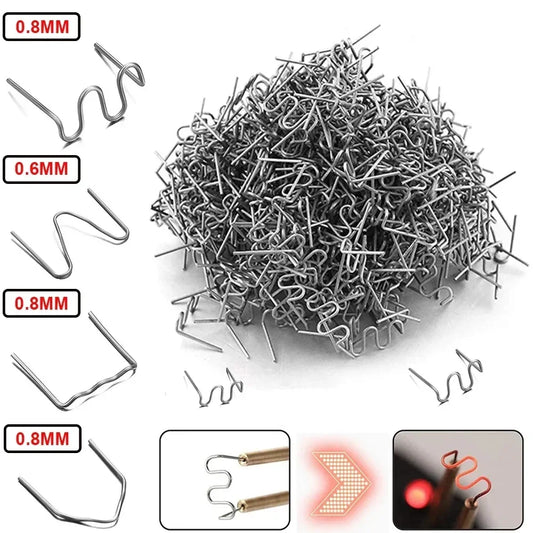 100pcs Hot Stapler Staples For Plastic Welder Automotive Plastic Repair Machine.