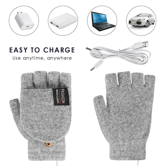 Heating Gloves Adjustable Temperature, Rechargeable