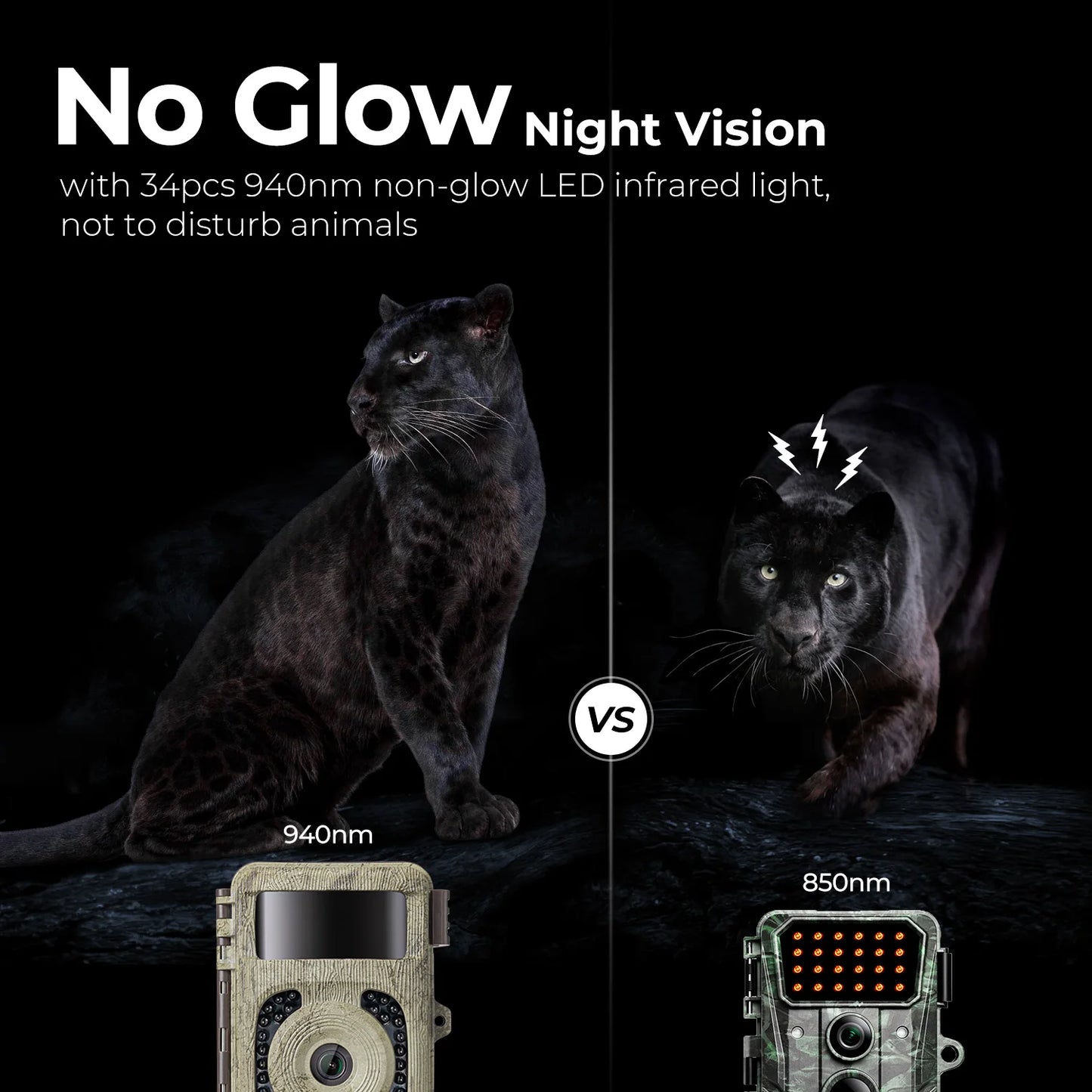 4K 48MP Trail Camera with Night Vision