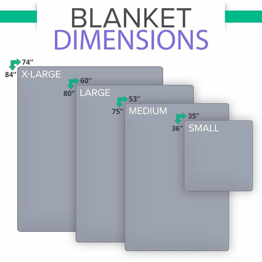 EMF Radiation Protection Blanket, 70% Viscose Made of Bamboo, 30% Cotton Outer Layer (Small - 36" x 35")