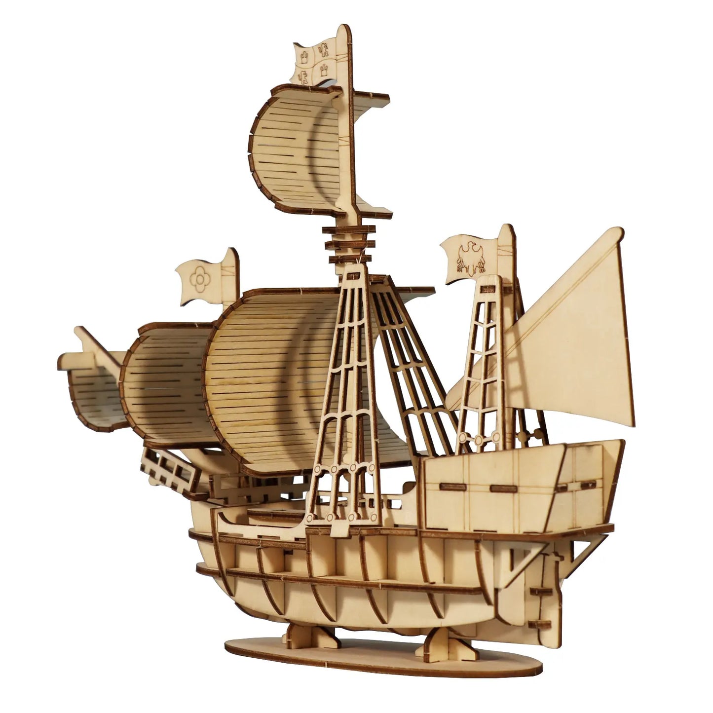 3D Wooden Puzzle, Ocean Sailboat Model Kits