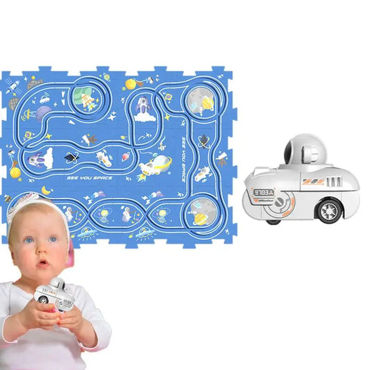 Kids Educational Interactive Jigsaw Puzzle Railrider