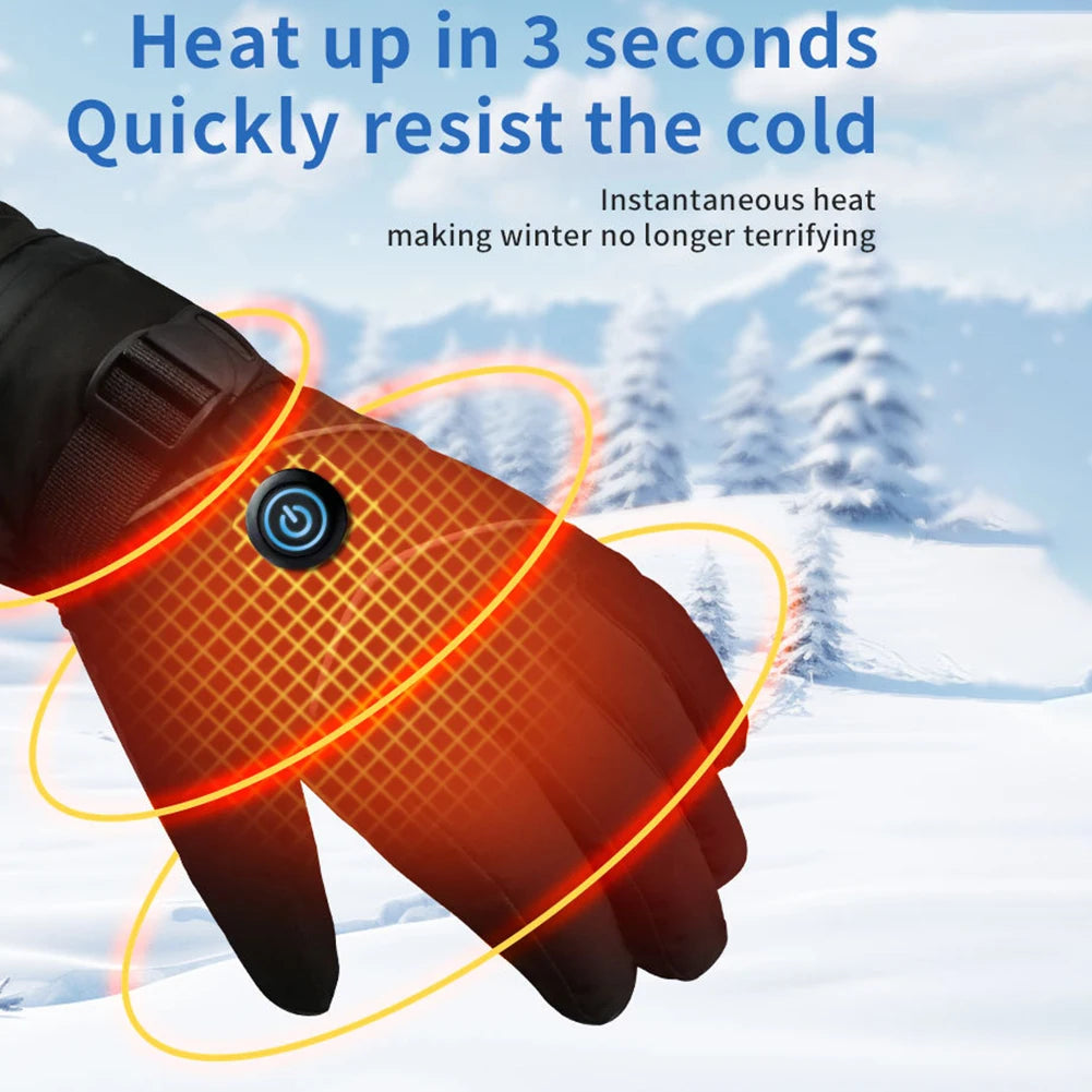 Rechargeable Heated Gloves, Waterproof