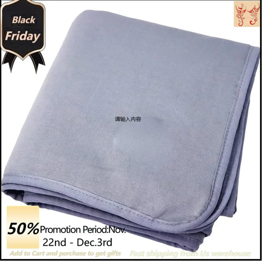 EMF Radiation Protection Blanket, 70% Viscose Made of Bamboo, 30% Cotton Outer Layer (Small - 36" x 35")