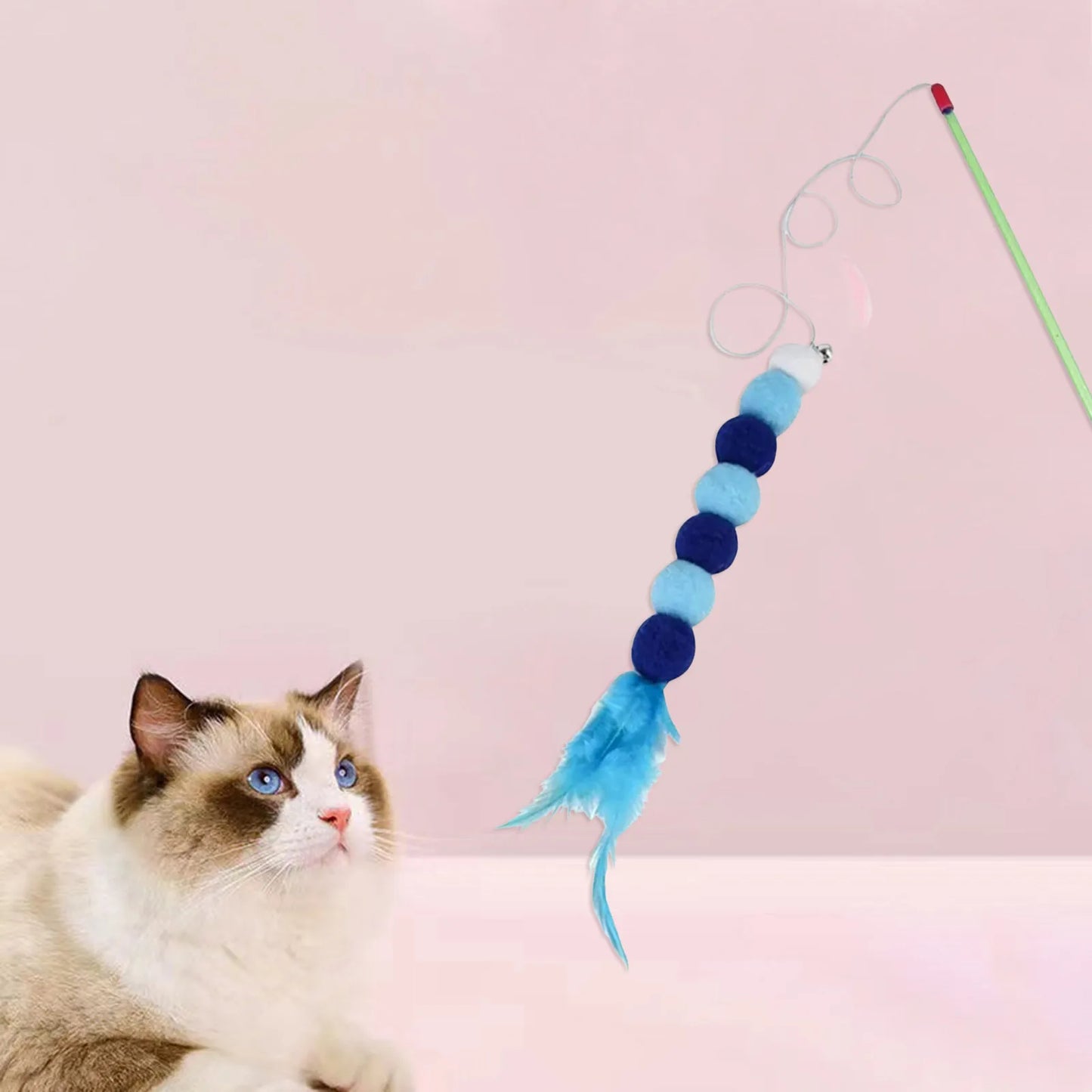 Cat Toy, Feather And Bell