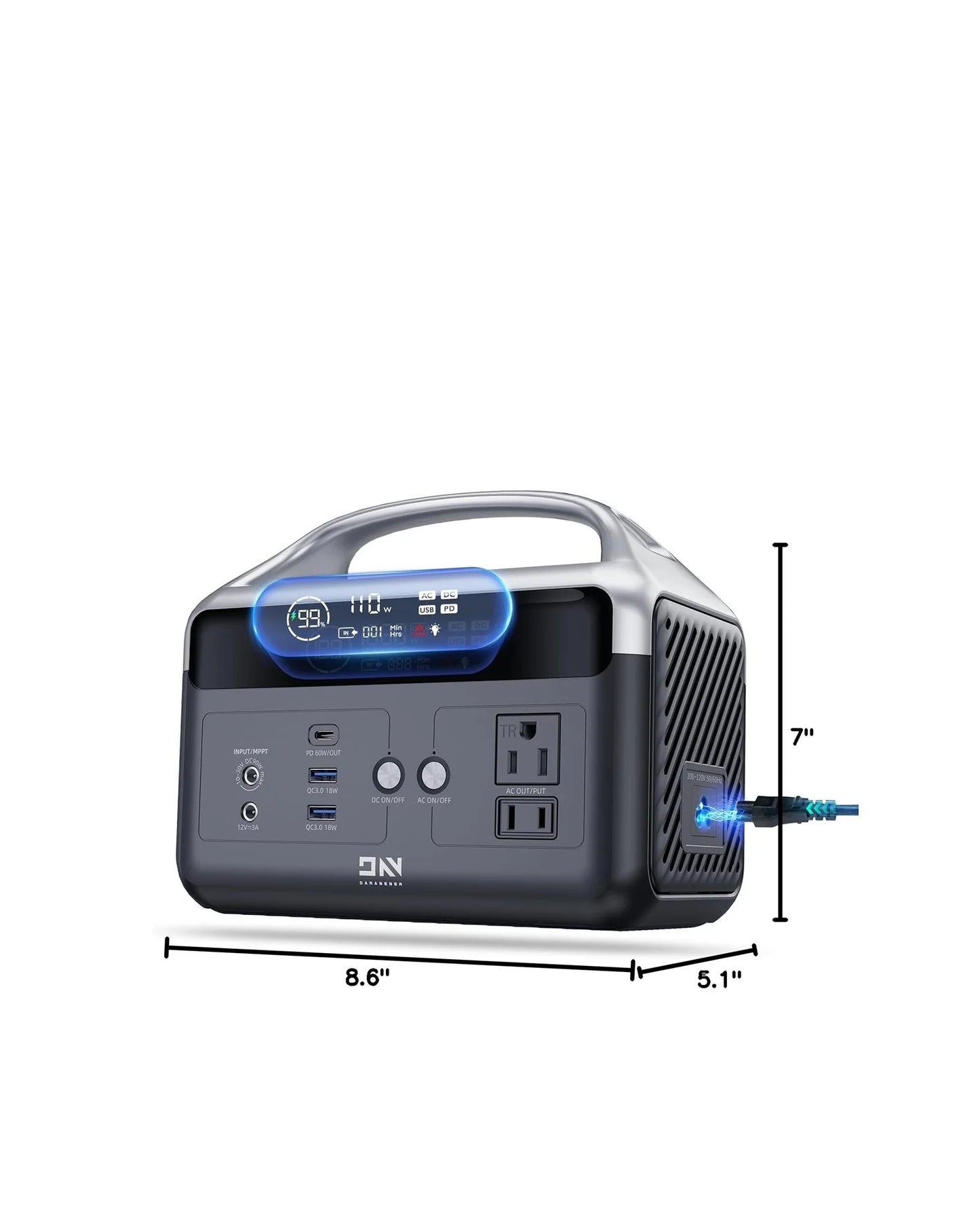 300W Solar Generator 179Wh Portable Power Station 56000mAh Rechargeable battery