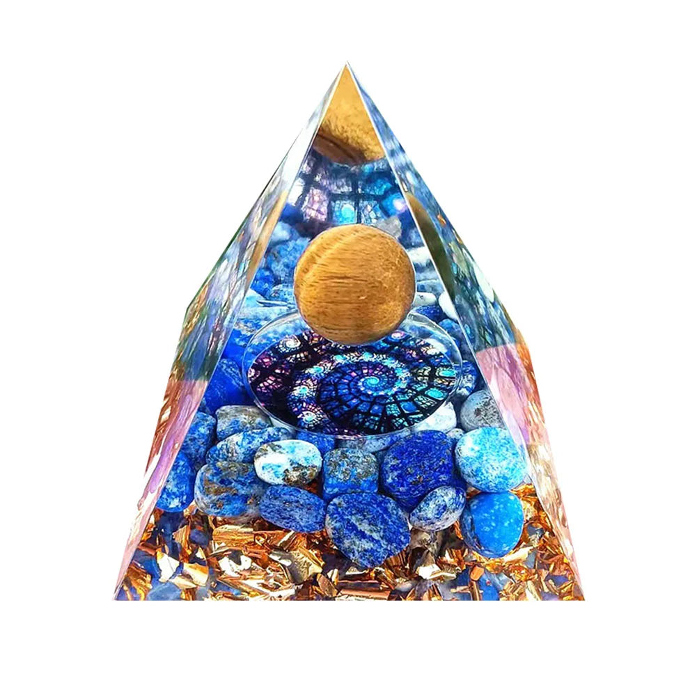 EMF Protection Healing Pyramids, Natural Crystal