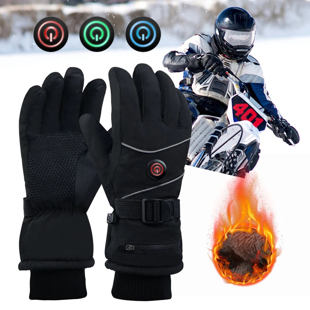 Rechargeable Heated Gloves, Waterproof