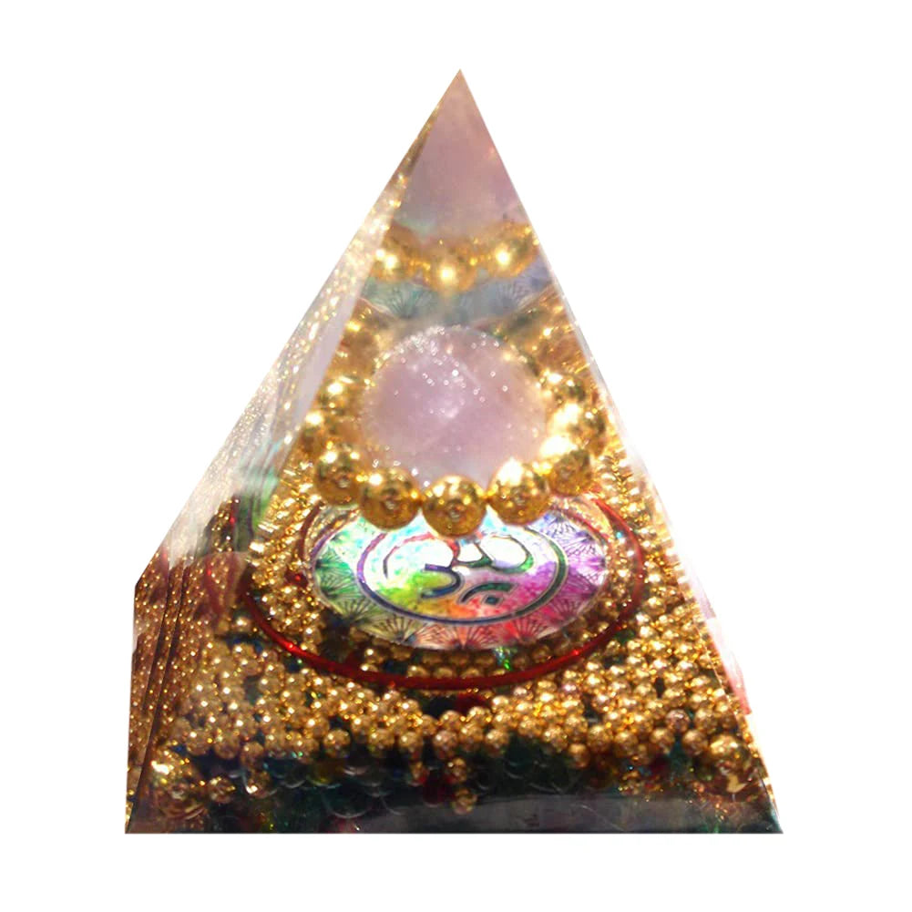 EMF Protection Healing Pyramids, Natural Crystal