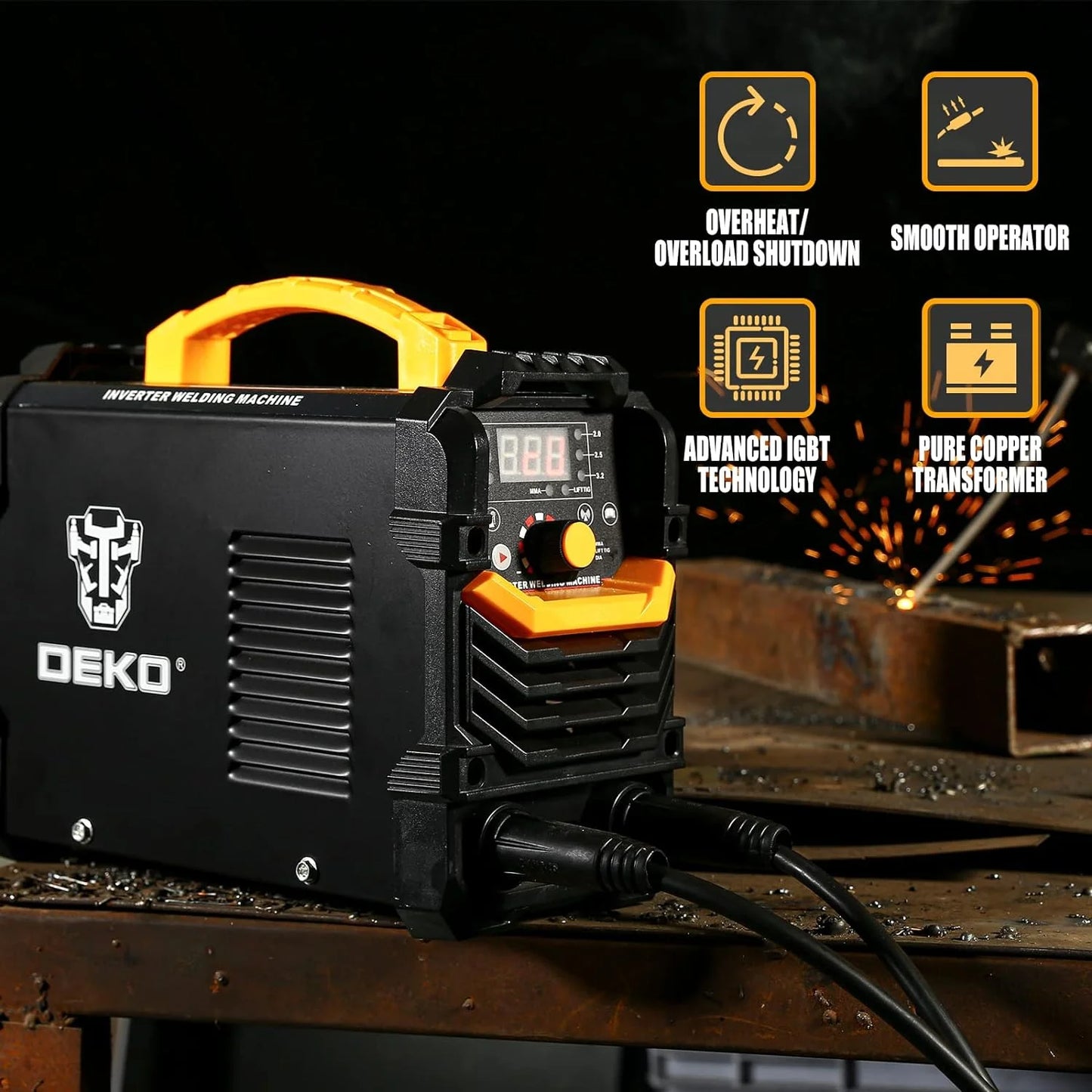 Stick Welder 160A ARC/Lift TIG 2-in-1 Welding Machine with 110v/220v Dual Voltage IGBT Inverter Welder