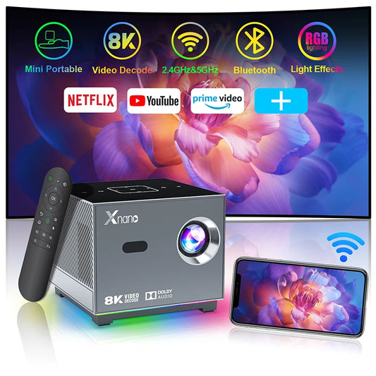 Voice Remote Portable Smart Movie Projector