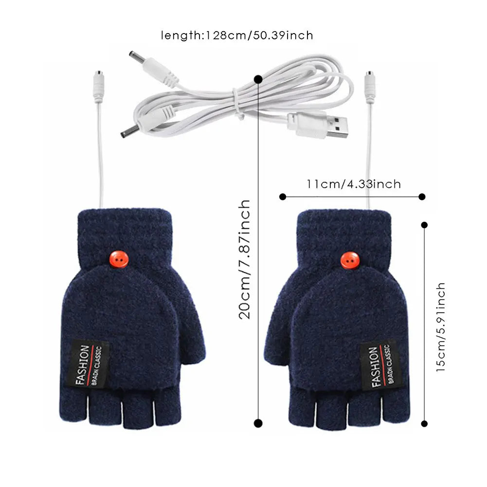 Heating Gloves Adjustable Temperature, Rechargeable