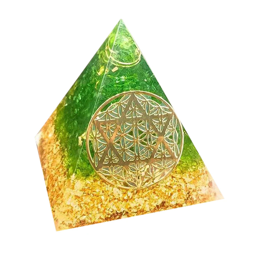 EMF Protection Healing Pyramids, Natural Crystal