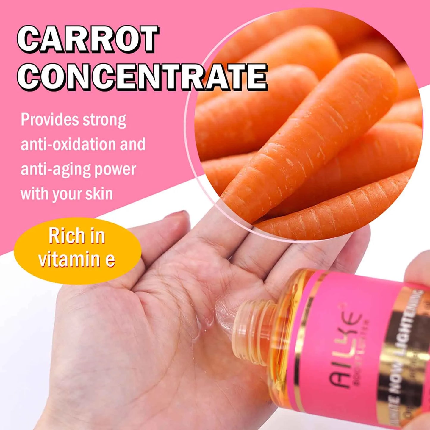 Organic Carotein Serum Body Oil, Clarifying, Deeply Moisturizing