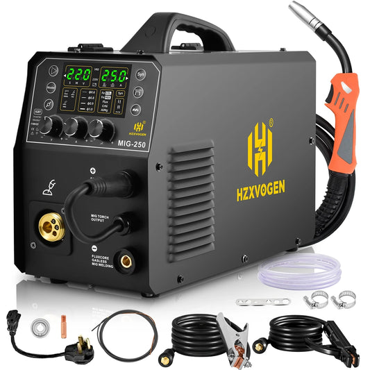 200A 4 in 1 Aluminum Welding Machine Gas Gasless MIG/Lift TIG/MMA Digital Welding Equipment for 1kg/5KG Welding Wire