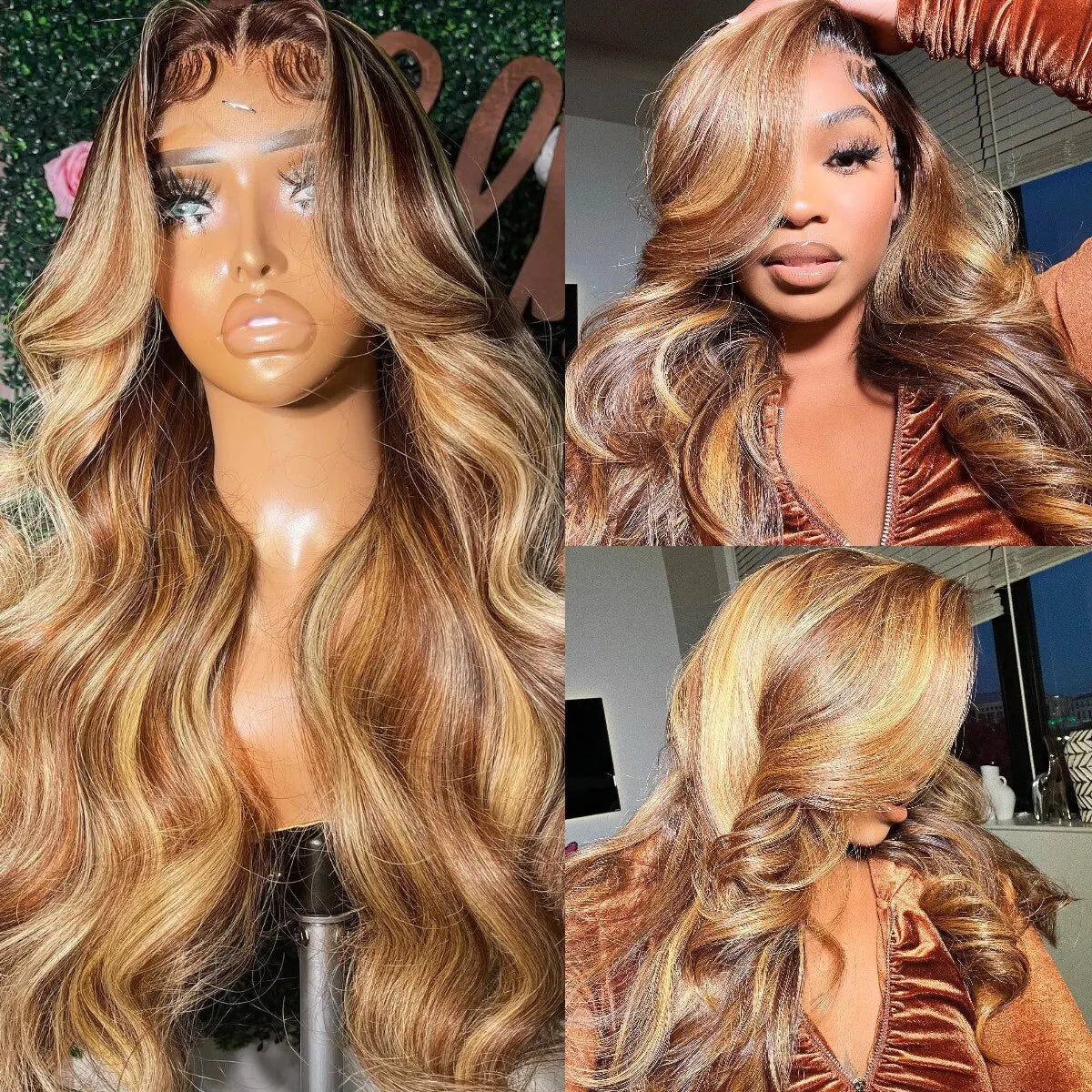 Highlight Wig, Human Hair