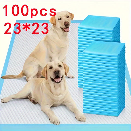 100-Count Pack of 22 x 22 Inch UnScented Puppy Pee Pads with 5-Layer Leak-Proof Design