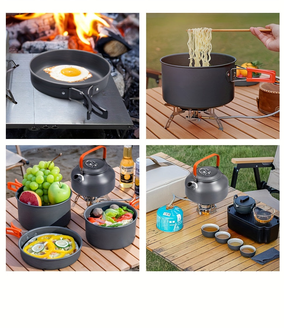 3pcs Aluminum Lightweight Camping Cookware Set