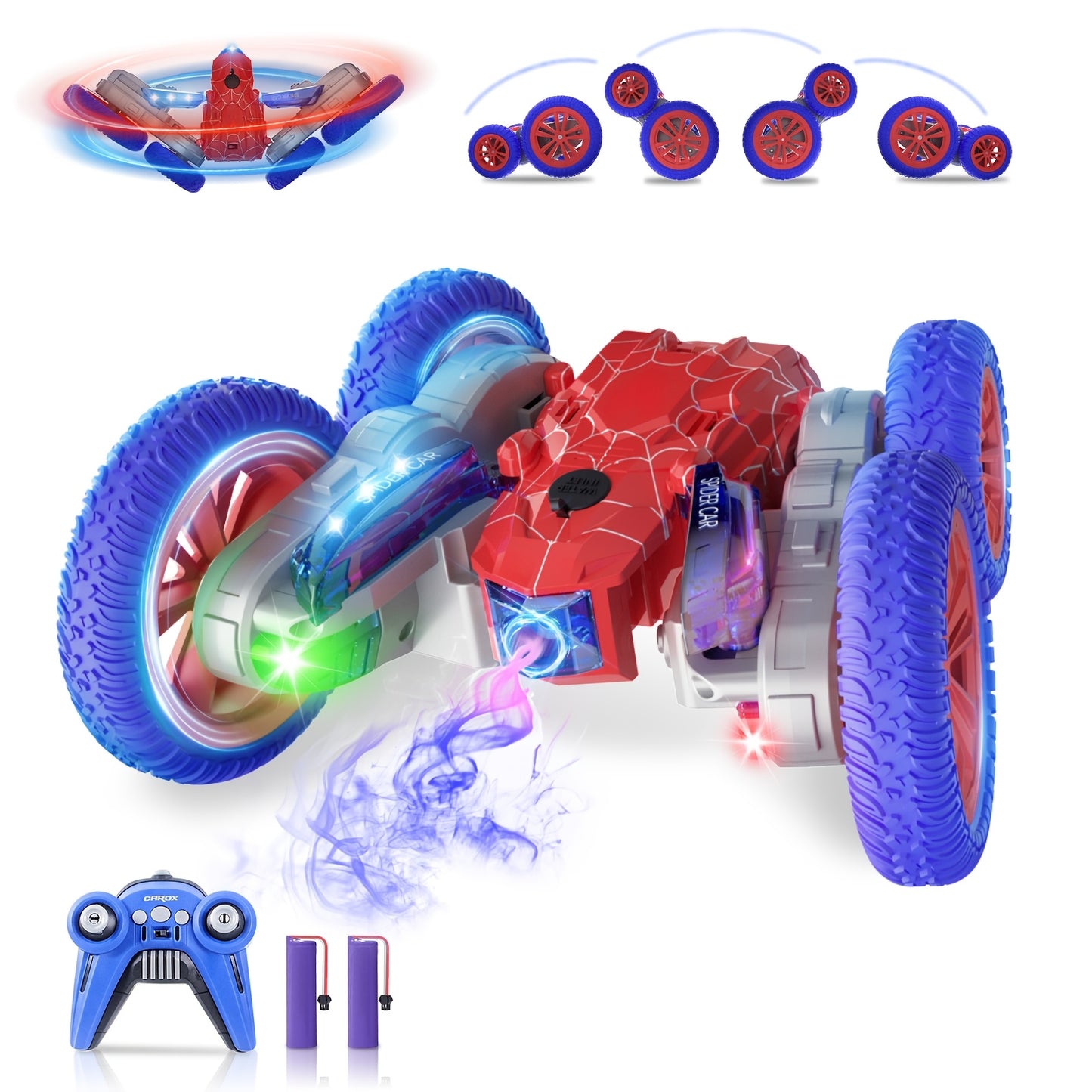 Rechargeable Remote Control Car, Mini RC Cars with Light and Spray Unit, for Ages 3-8.