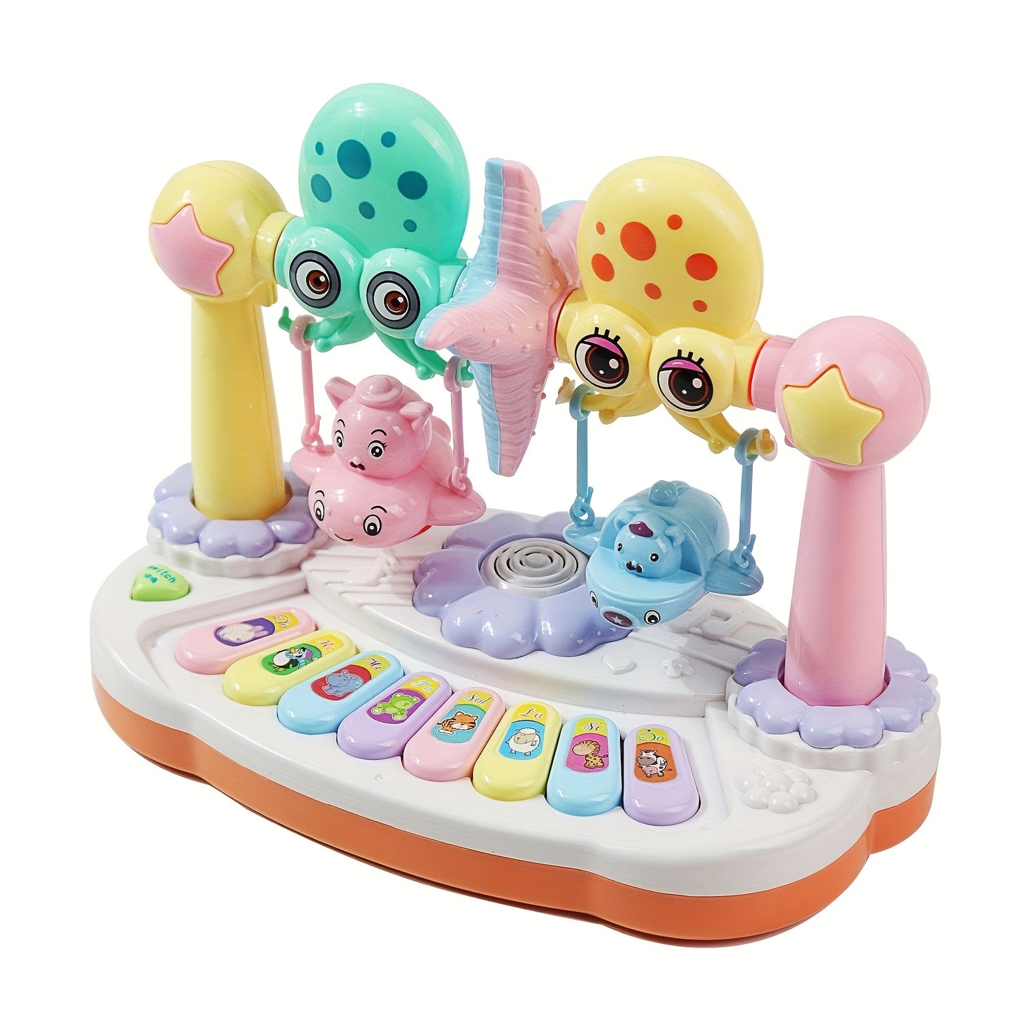 educational piano keyboard toys, pre-loaded songs and lights for early learning and development