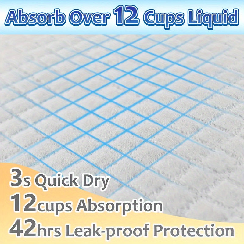 100-Count Pack of 22 x 22 Inch UnScented Puppy Pee Pads with 5-Layer Leak-Proof Design