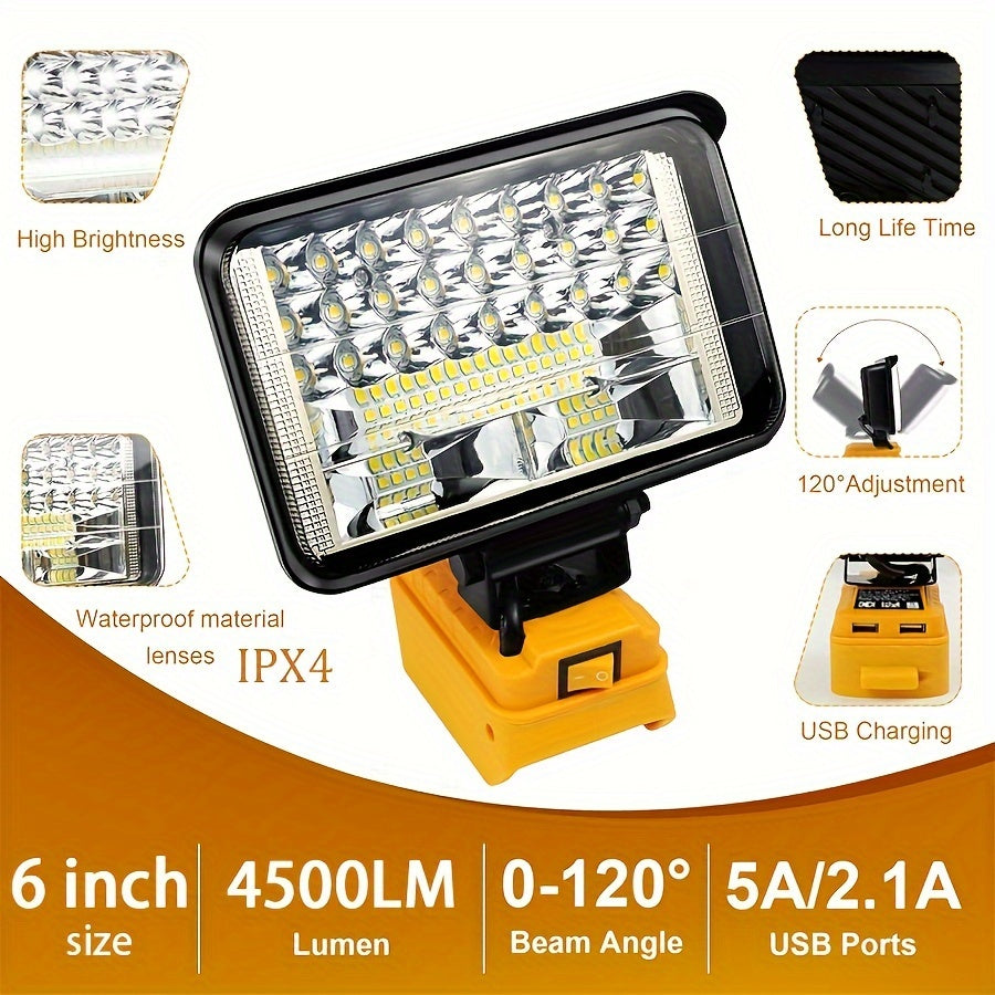 LED Flood Light For Outdoor, Camping, Car Repairing, Emergency And Job Site Lighting