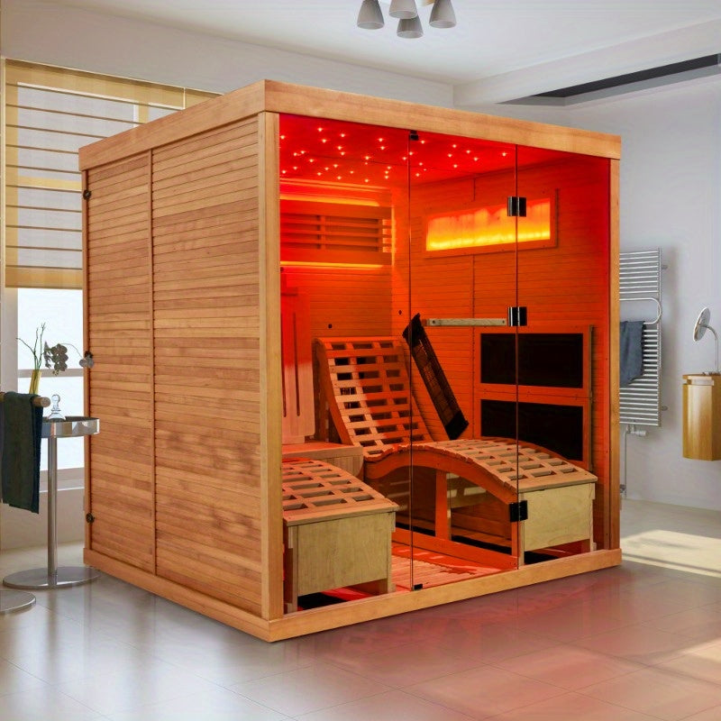 Luxury 2-Person Infrared Sauna with Recliners